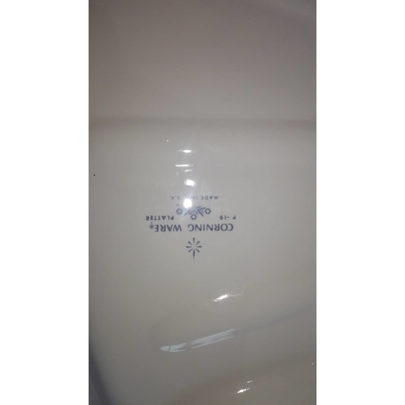 Corningware P-19 Platter Blue Cornflower - Picture 4 of 4